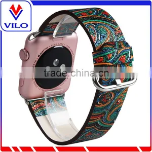 38mm/42mm Leather Wristband for Apple Watch Band Strap With Adapter thumbnail-2
