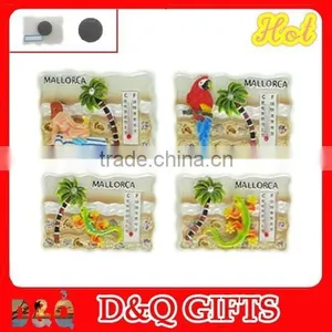 Souvenir Resin Embossing Stamp Magnets for Fridge With Thermometer thumbnail-1