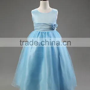 Fashion New Designs Handmade Charming Child Evening Dress Noble Girl Maxi Dress TR-WS07 thumbnail-4