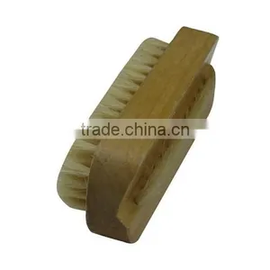 Horse Hair Face Bristles Wooden Bath Body Brush thumbnail-2