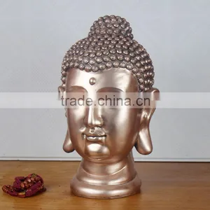 Hot Sale Desktop Decoration Bronze Buddha Head For Sale thumbnail-4