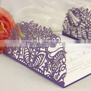 Intricate Filigree Lace Laser Cut Gatefold Save the Date, Thank You, Reply Card Handmade Personalized With Envelope Many Colours thumbnail-1