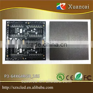 P3-64x64RGB (19.2X19.2CM) Indoor P3(3IN1) Full Color SMD Unit Board 16scanning 75 HUB p3 Led Module thumbnail-1