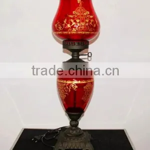 Classcial Antique Hand Blown Glass Table Light Table Lamp thumbnail-2