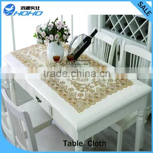2015 Hot Sale High Quality Polyester Jacquard Table Cloth for Wedding Banquet thumbnail-1