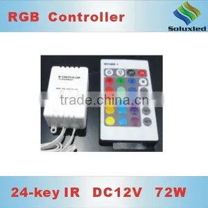 24 Key LED RGB Strip Amplifier DC12V Wireless Rgb Led Controller thumbnail-1