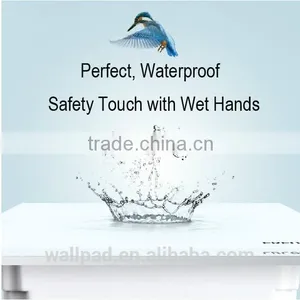 New Wallpad Pink LED Waterproof UK Crystal Glass 110~250V 4 Gang 1 Way Sensor Touch Screen Light Control Wall Switch Quality Choice thumbnail-5