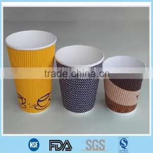 Tripple Wall Hot Paper Cup; Ripple Wall Insulated Hot Paper Cup; Individual Wrapped Paper Cup thumbnail-5