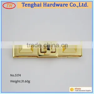 Popular Gold Bag Accessory Metal Lock for Bags thumbnail-1