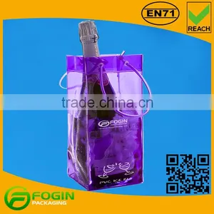 Custom Design PVC Ice Pack Wine Cooler Bag thumbnail-1