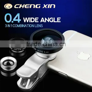Full Set Cell Phone Lens 3 in 1 Clip-On Fish Eye Lens 180 Degree Universal For i4 4s 5 6 Fisheye Lens Quality Choice thumbnail-4