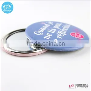 Personalized Single Side Hand Mirror Promotion Custom Round Tin Mirror thumbnail-5