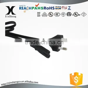 VDE Approval European Figure 8 Shape Replacement Power Cord thumbnail-1