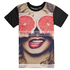 100%cotton 3D t Shirt Printing Short Sleeves Wholesale thumbnail-1