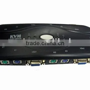 Mini Auto KVM Switch (PS/2) 4 Ports thumbnail-1