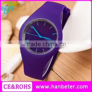 2015 Fashion Alloy Case Colorful Strap Silicone Geneva Watch Hot Sale Watches With Japan Movt thumbnail-1