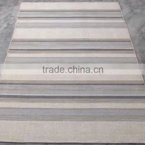 Multi Colour Stripes Design Flat Weave Woolen Kelim Rugs thumbnail-5