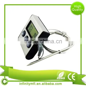 Digital Thermometer for Oven Digital LCD Display Probe Food Thermometer Timer Cooking Kitchen BBQ Meat thumbnail-3