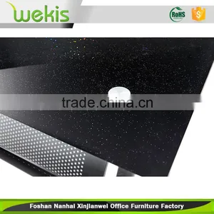 Black Color Modern Office Desk Executive Ceo Desk Glass Office Table in Office Furniture Quality Choice Most Popular thumbnail-6