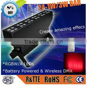 High Quality 24pcs 1/3W RGBW Led Stage Bar Lights thumbnail-1