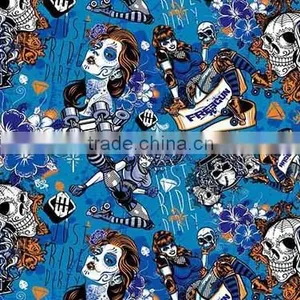 Wholesale Skull Pattern Water Transfer Printing Film/ Hydrographic Film GWD058 WIDTH 50CM thumbnail-3