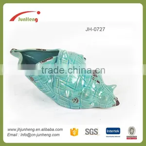 Home Decor Ocean Fish Ceramic Ocean Artificial Conch, House Shaped Christmas Ornaments thumbnail-1
