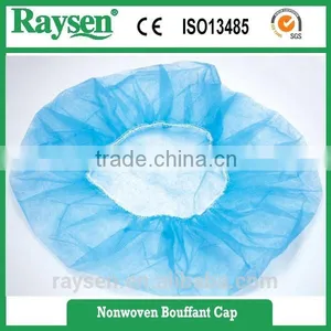 Nonwoven Material Disposable Surgical Bouffant Cap for Medical Use thumbnail-1