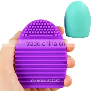 Hot Brushegg Clean Brushes Makeup Wash Brush Silica Scrubber Board Cosmetic Cleaning Tools Makeup Brushes thumbnail-2