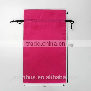 Orange High Quality Drawstring Satin Bags Wholesale thumbnail-1