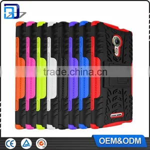 China Mobile Accessories TPU + PC Hard Back Cover Hybrid Case For Alcatel One Touch Flash 2 Armor Kickstand Case thumbnail-6