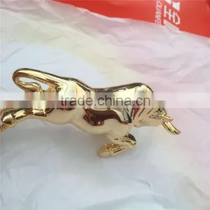 Cow Shape Style Advertising Artwork in Real Gold Plating and Chrome Plating thumbnail-5