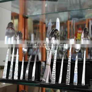 Silver Travelling Disposable Cutlery Sets Picnic Set Spoon and Fork Knife thumbnail-1