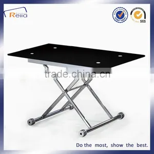 Space Saving Foldable Glass Dining Table thumbnail-1