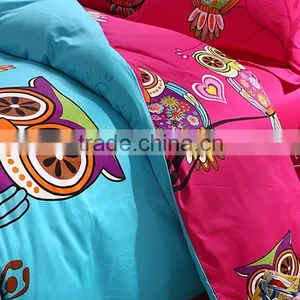 Nantong Supplier Owl Bedding Set , 3d Bedding Sets Comforter/duvet/quilt Cover Bed Sheet thumbnail-2