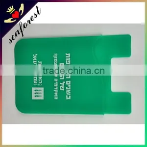 Custom Made 3m Sticker Adhesive Cell Phone Silicone Smart Wallet Silicone Card Holder thumbnail-3