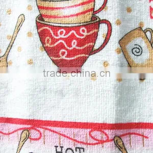 Silk Screen Pigment Printed Kitchen Towel Softtextile Dish Towel Home Textiles thumbnail-2