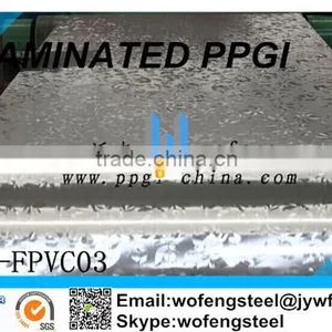PVC Film Laminated Printed PPGI Steel Coil thumbnail-1