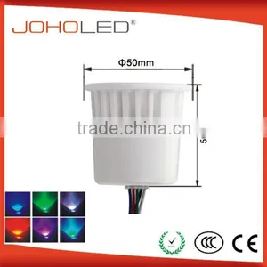 CE ROHS 12V 3W CERAMICS RGB LIGHT DMX-RGB50D COLOR CHANGING RGB SPOTLIGHT thumbnail-1