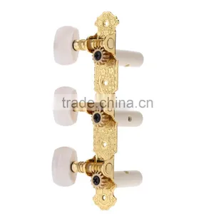 2pcs(Left + Right) Classical Guitar Tuning Key Plated Peg Tuner Machine Head String Tuner thumbnail-1