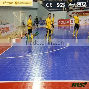 Modular Indoor Interlocking Sport Tile, Modular Sports Flooring, Plastic Interlock Futsal Floor thumbnail-1