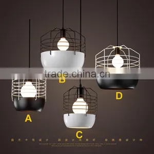 White Black Iron Pendant Light,wrounght Iron Bulb Shape Pendant Lighting,vintage Bulb Shape Hanging Lamp thumbnail-1