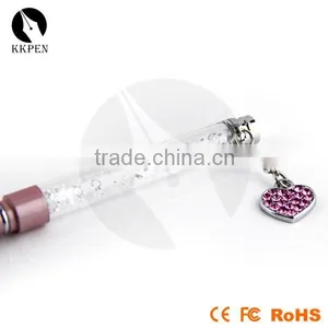 KKPEN Crystal Mobile Phone Stylus + 3.5mm Dust Plug Style Bling Touch Screen Pen thumbnail-6