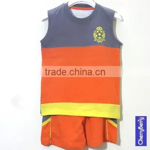 Children Cotton Printed Sleeveless T-shirts, Short Sets, Kids Cotton Print Sleeveless T-shirts, Short Set thumbnail-1