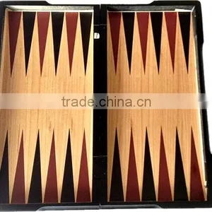 QUALITY Folding INLAID WOOD Chess Set thumbnail-3