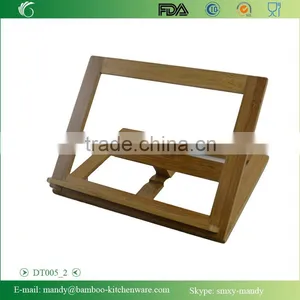 Popular Design Bamboo Laptop Holder, Collapsible Bamboo Counter Laptop Rack thumbnail-3