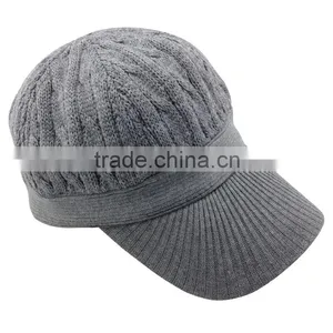 Factory Bulk Sale Fashion Custom Baseball Style Lady Winter Cap/hat With Visor thumbnail-1