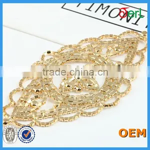 2016 Hot Sale Bling Bling Decorative Lace Rhinestone Crystal Trim for Wedding Decoration thumbnail-6