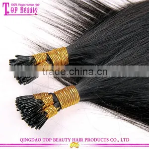 Wholesale i Tip Hair Full Cuticle Hight Quality Keratin u Tip Hair/flat Tip/i Tip Hair Extensions Wholesale thumbnail-5