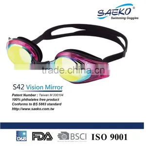 Vision Mirror - Quality Comfortable Eye Seal Mirrored Lens Swimming Goggles Anti-fog Adult thumbnail-2