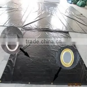 18oz PVC Lumber Tarps 16' x 27' With 4' x 8' Flap/Tail Made With Heavy Duty 18 Oz Vinyl2 Rows of "D" Rings on All 4 Sides thumbnail-5